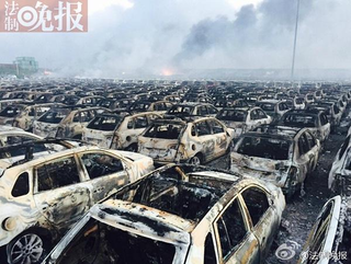 Illustration for article titled 1000+ Renaults destroyed by Tianjin explosion
